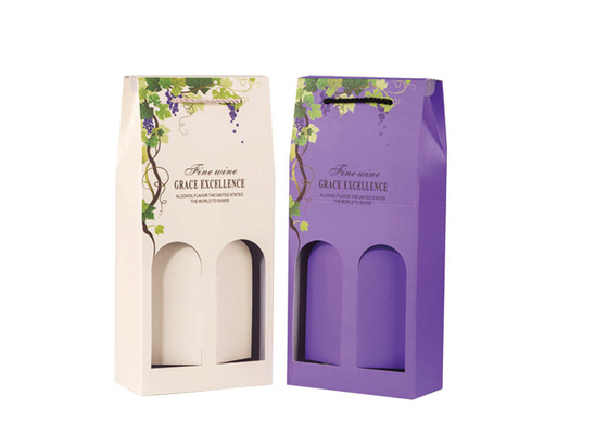 Good price De Giftdoos van de Colofulwijn Verpakking/Twee Dozen van de de Wijnfles van de Vensterdouane online