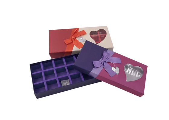 Good price De Presentatievakjes van de luxe Rechthoekige Chocolade met Lint en Venster online